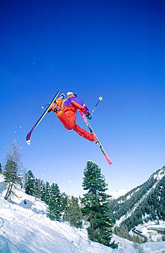 France, Alps, Savoie, La Plagne In Winter