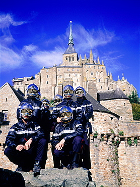 France, Normandy, Manche (50), Mont Saintmichel, The Unpaid Firemen 