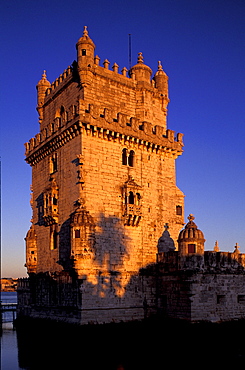 Portugal, Lisbon (Near), Belem, The Stone Tower Built On Tagus River From 1515 To 1525