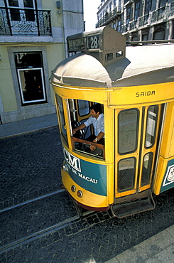 Portugal, Lisbon, Local Tramway (Electrico)