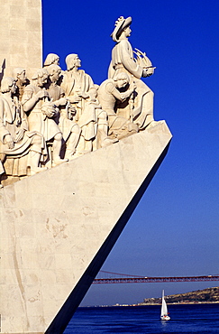 Portugal, Lisbon, Monument Of The Discoveries Dedicated To Portuguese Seamen