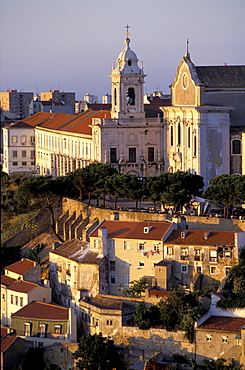 Portugal, Lisbon, Largo De Graca And Church Seen From Catello Sao Jorge