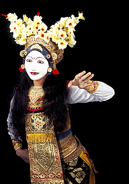 Indonesia, Bali Island, Telepud, The Characters Of The Ramayana Ballet (Topeng Or Masked)