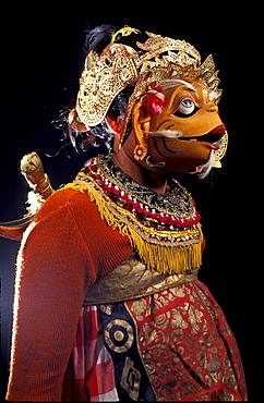 Indonesia, Bali Island, Telepud, The Characters Of The Ramayana Ballet (Topeng Or Masked)