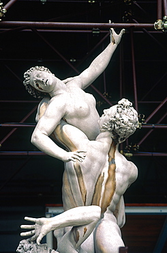 Italy, Tuscany, Firenze, Loggia Dei Lanzi, , Statue Of Sabines Being Taken Away By Giambologna