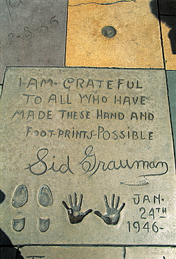 Los Angeles, Hollywood, Grauman Theater, Hands Prints