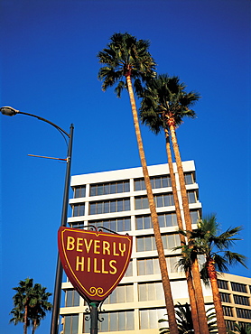 Los Angeles, Beverly Hills, Buildings & City Sign