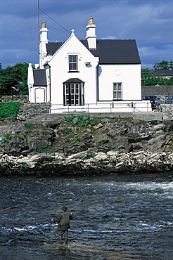 Ireland, Connemara, Galway, Salmon Fisher