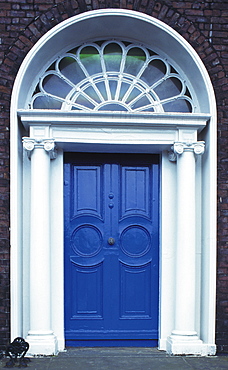 Ireland, Dublin, Georgian Blue Door