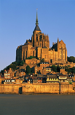 Mt St Michel, High Tide, Normandy, France