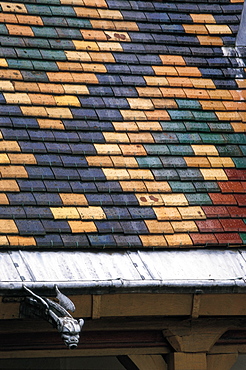 Beaune, Hospital, Roof, Burgundy, France