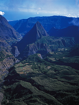 Aerial View, Mafate Cirque, Reunion