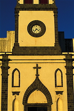 Detail Of Facade, St Pierre Church, Reunion 