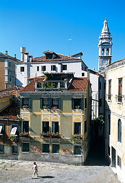 Small Paved Square, Venice, Italy