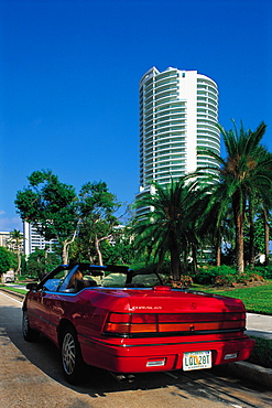 Condos And Convertible, Downtown, Miami, Florida, Usa