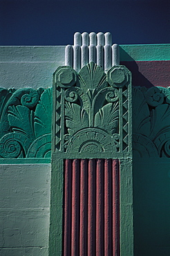 Art Deco Detail, Miami Beach, Florida, Usa