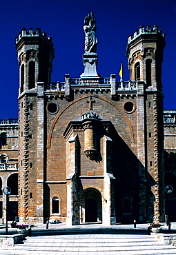 Catholic Cathedral Facade, Jerusalem, Israel