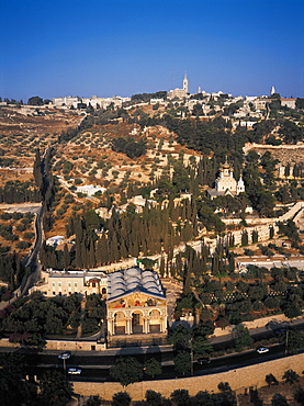 Mount Olive And Russian Church, Jerusalem, Israel