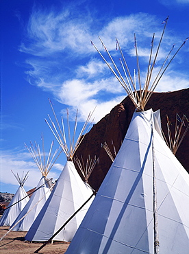 Usa, Nm, Gallup Ceremonial, Indian Tee-Pees