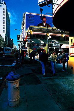 Passers By In Post Street, San Francisco, Usa