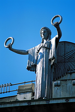 Sculpture, Wagner, Arch, Sparkasse, Vienna, Austria