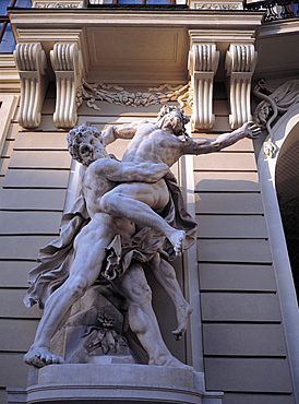 Sculpture At Main Gate, Hofburg Palace, Vienna, Austria