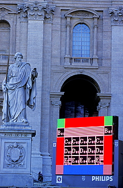 Italy, Rome, Vatican, St. Peterõs Square, Preparing The Opening Of Year 2000 Jubilee