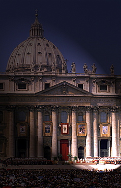 Italy, Rome, Vatican, St. Peterõs Square, The Basilica (Enhanced With Special Effect)