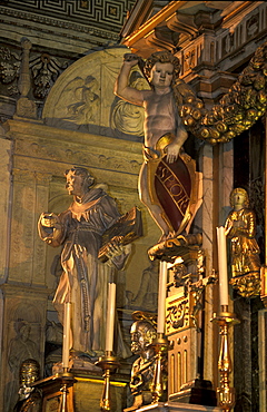 Italy, Rome, Vatican, St. Peterõs Basilica, Baroque Statues