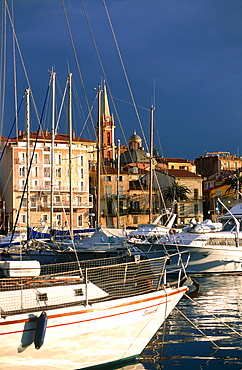 France, Corsica, North, Calvi, Harbour And Sea Front