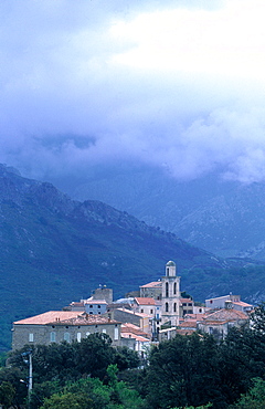 France, Corsica, Balagne, Village Of Montemaggiore