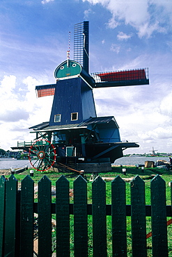 Netherlands, Country, Saan, Poelenburg Historic Windmill Built In Xvii Th Century