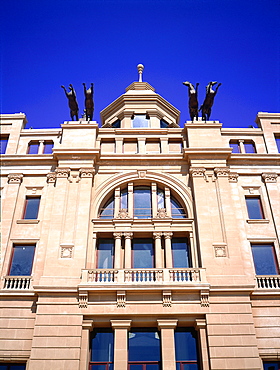 Spain, Catalonia, Barcelona, The Stadium Main Entrance