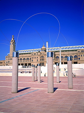 Spain, Catalonia, Barcelona, The Olympic Stadium