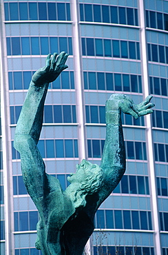 Netherlands, Rotterdam, Ossip Zadkine Monument To War Victims