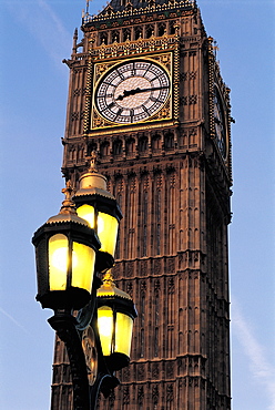 UK, London, Big Ben & Candlelight