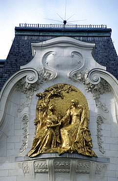 Austria, Vienna, French Embassy, 1900 Style Relief