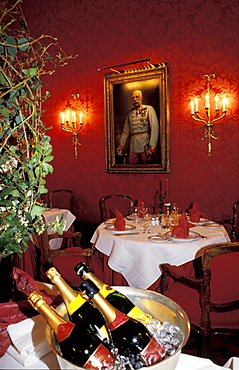 Austria, Vienna, Hotel Sacher, Cafe Rouge