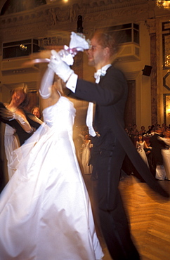 Austria, Vienna, Lawyers Ball In Hofburg, Couple.