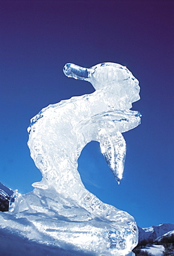 France, Alps, Valloire Ice Sculpture