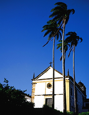 Brazil, Olinda (Near Recife) Ancient Portuguese Settlement.The Sao Roque Baroque Chapel