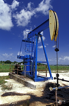 Caribbean, West Indies, Barbados, Oil Drilling, Pumping Oil