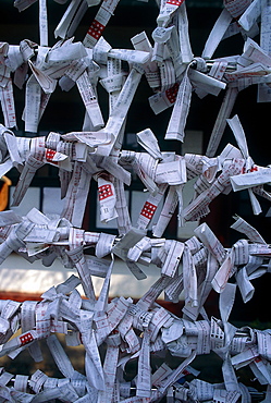 Japan, Kyoto, Shinto Shrine, Offerings (O-Mikuji) To The Gods