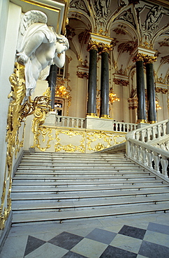 Russia, St-Petersburg, Winter Palace, (Hermitage Museum), The Main Staircase