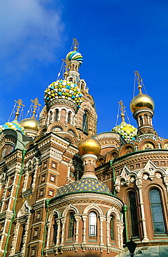 Russia, St-Petersburg, Resurrection Church (Bleeding Saviour) Built 1883-1907 By Architects Parland And Malichev, The Bulbs And Belfries