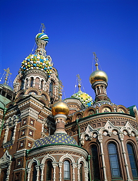 Russia, St-Petersburg, Tranfiguration Church, Two Orthodox Priests (Popes) Celebrating An Orthodox Wedding