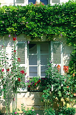 France, To Uraine Val-De-Loire, In Dre-Et-Loire, Typical To Uraine Stone House Facade In Loches