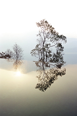 Hotel infinity pool, Sun Moon Lake, Taiwan, Republic of China, Asia