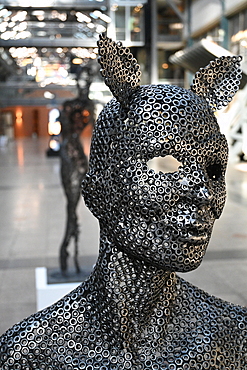 Modern metal sculpture in Woolloomooloo