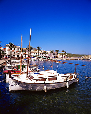 Harbour and village, Fornell, Menorca (Minorca), Balearic Islands, Spain, Mediterranean, Europe